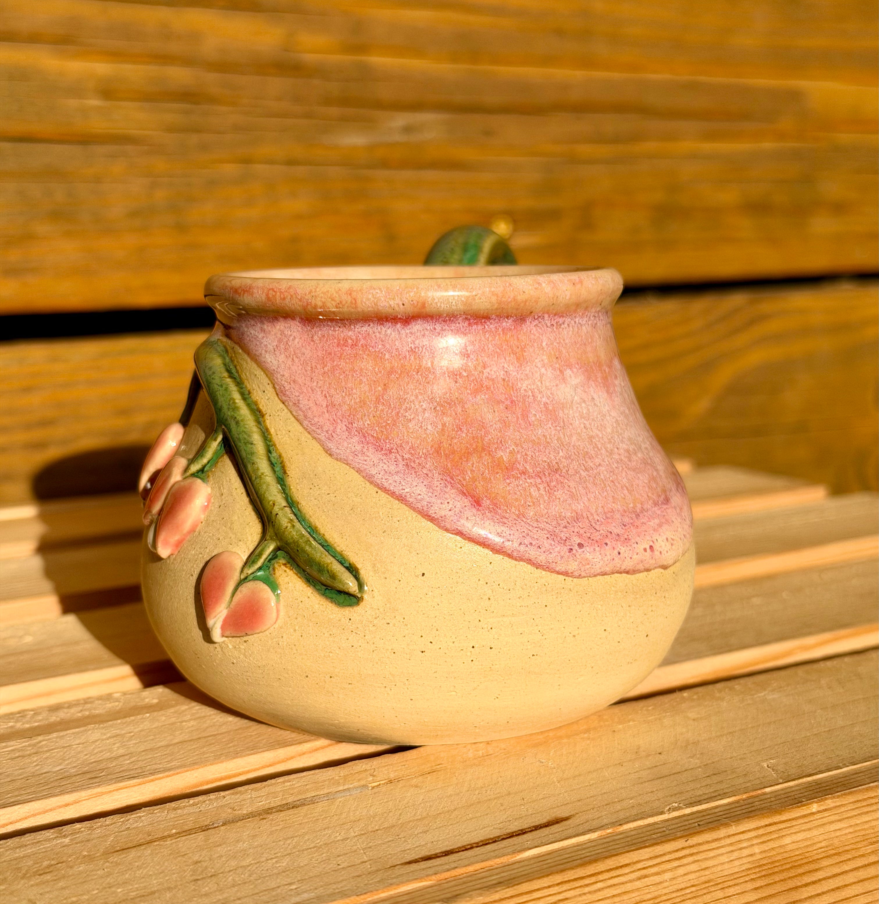 Bleeding Heart Mug LARGE - 4 flowers