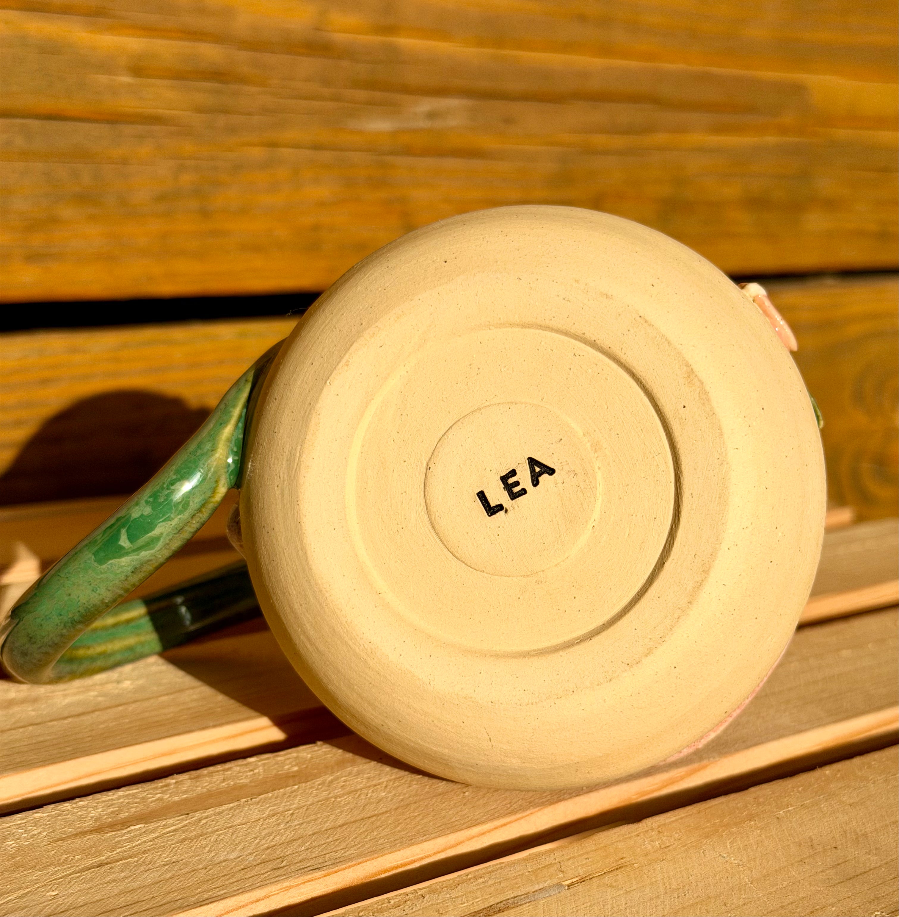 Bleeding Heart Mug LARGE - 4 flowers