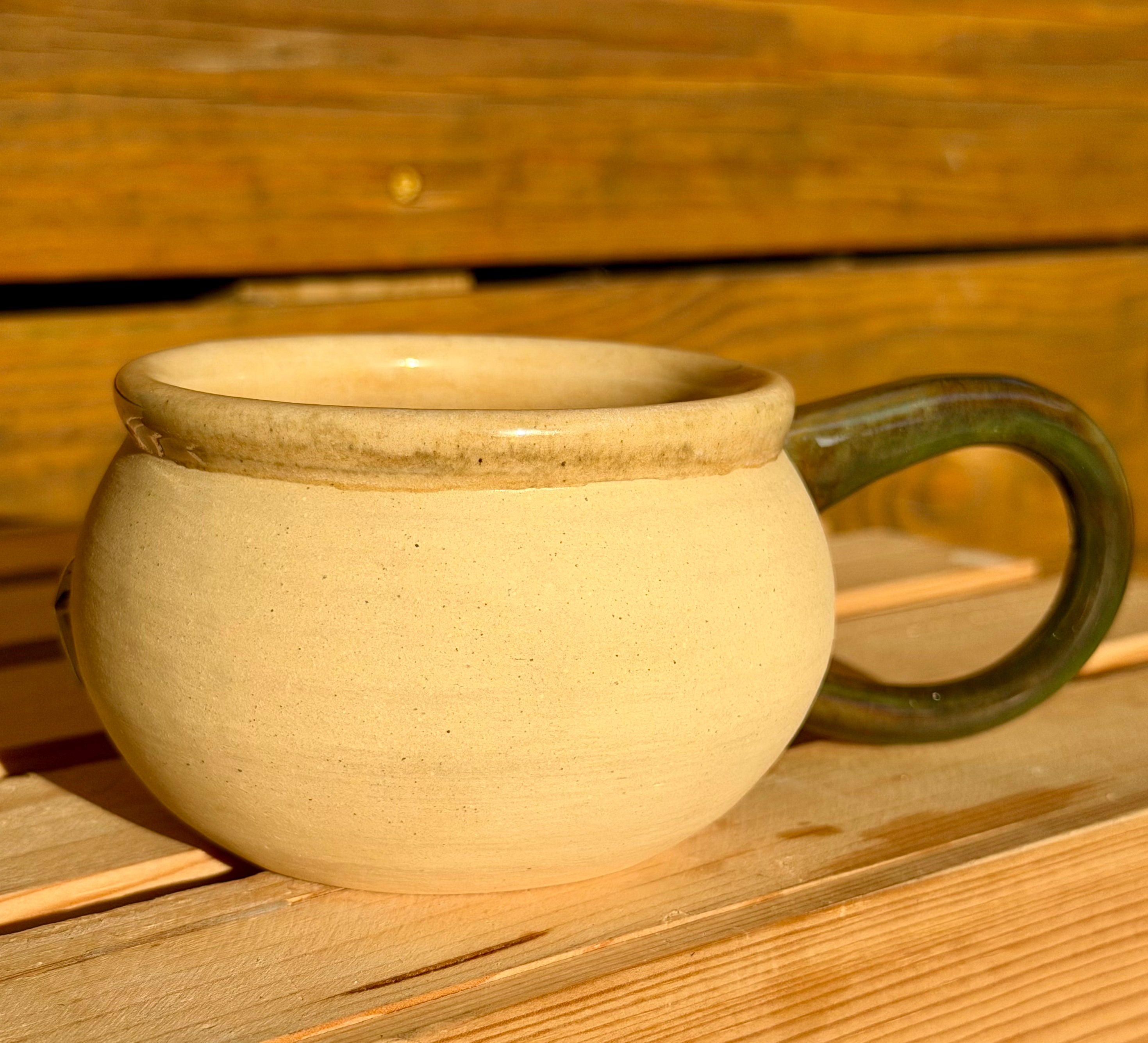 Double Monstera Leaf Shortie Mug - MEDIUM