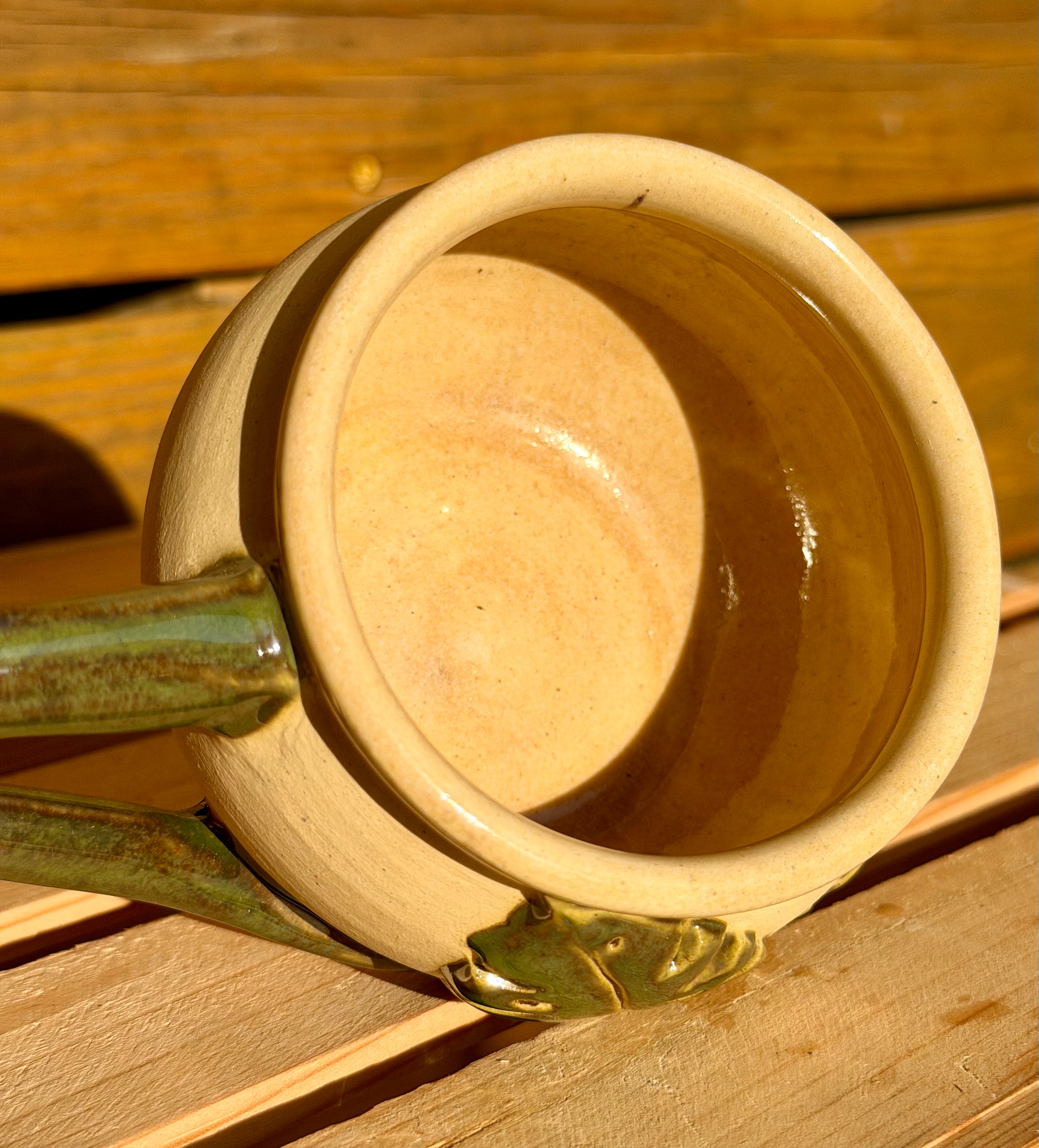 Double Monstera Leaf Shortie Mug - MEDIUM