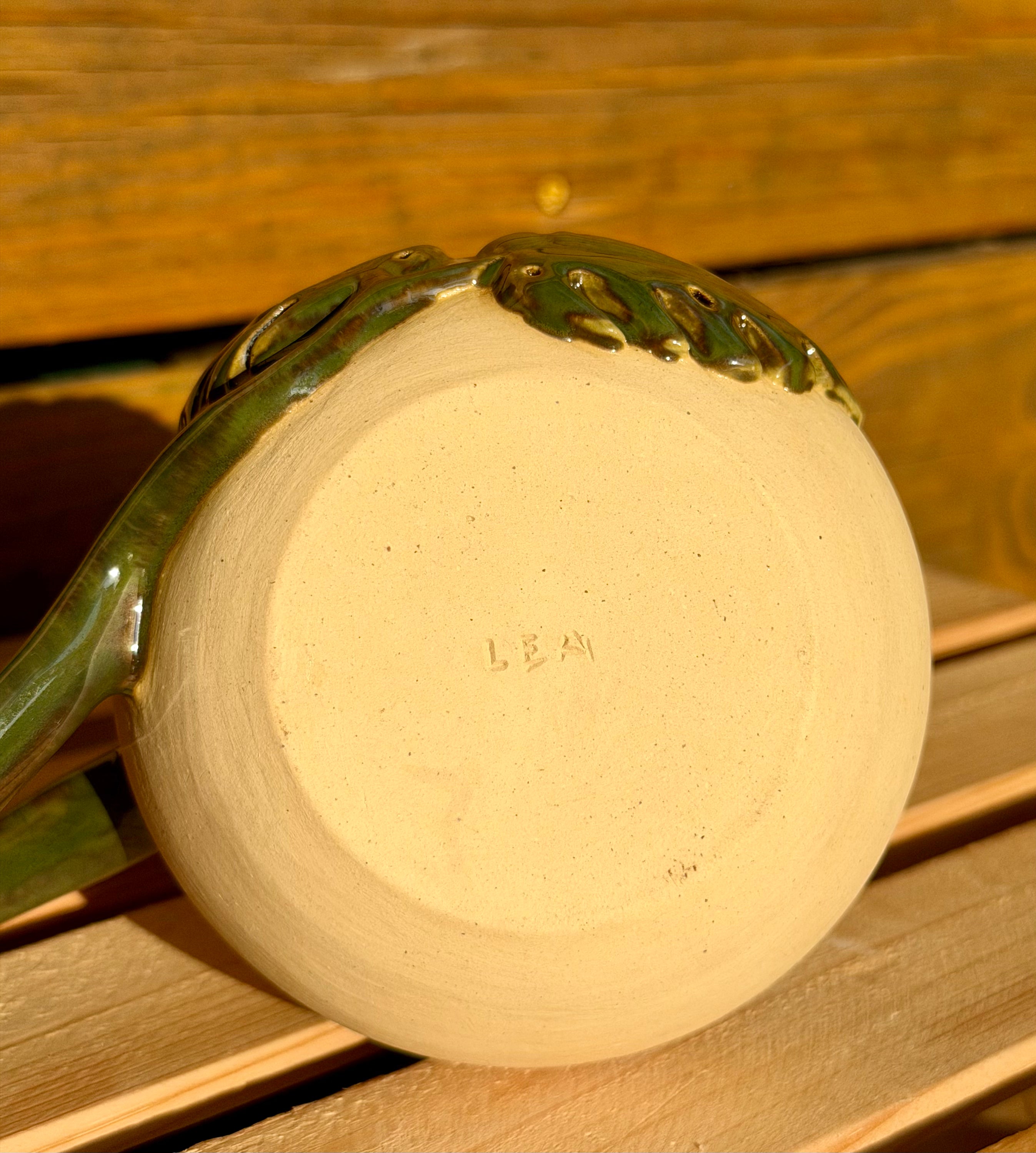 Double Monstera Leaf Shortie Mug - MEDIUM