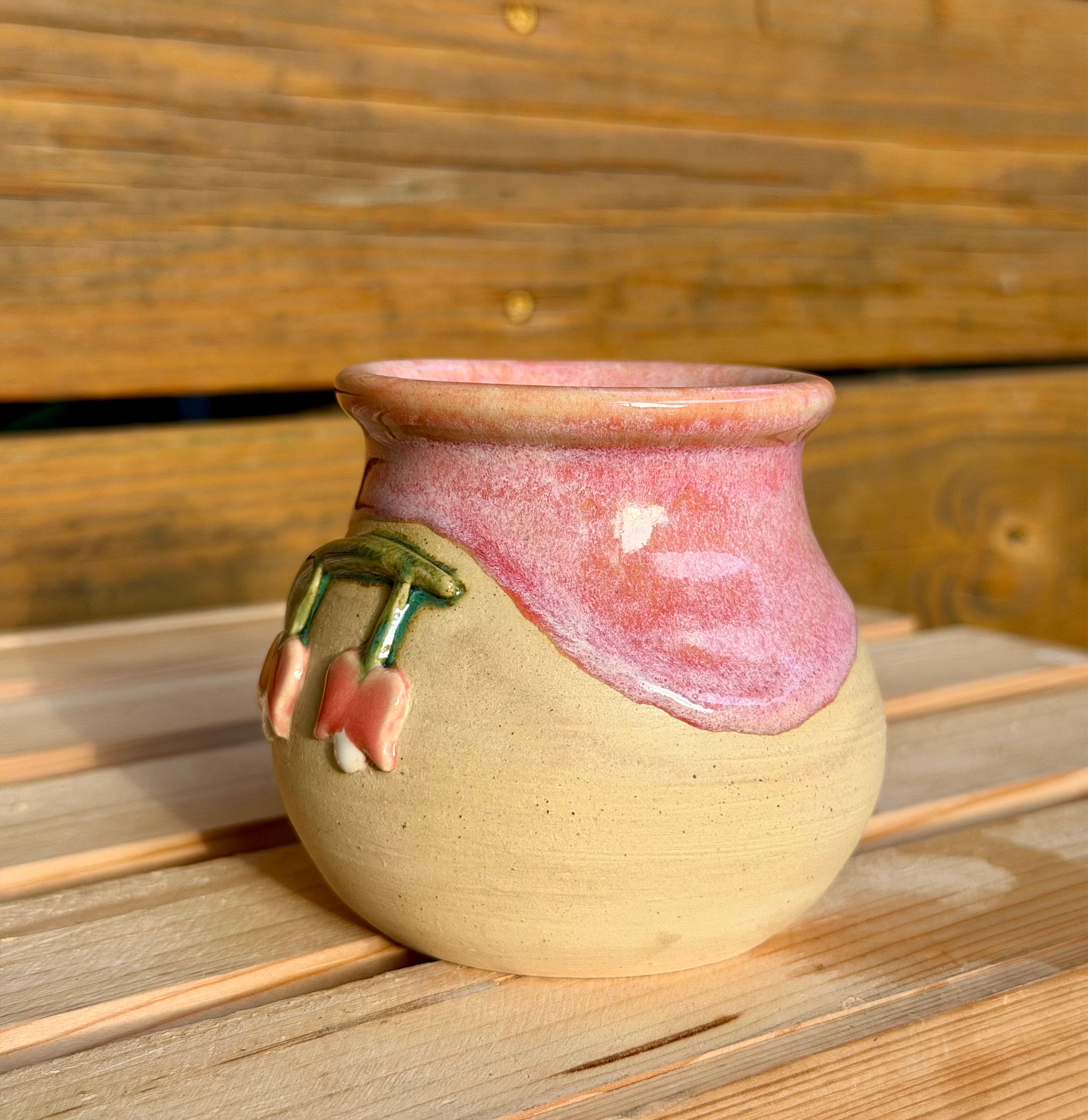 Bleeding Heart Mug MEDIUM - Two Flowers