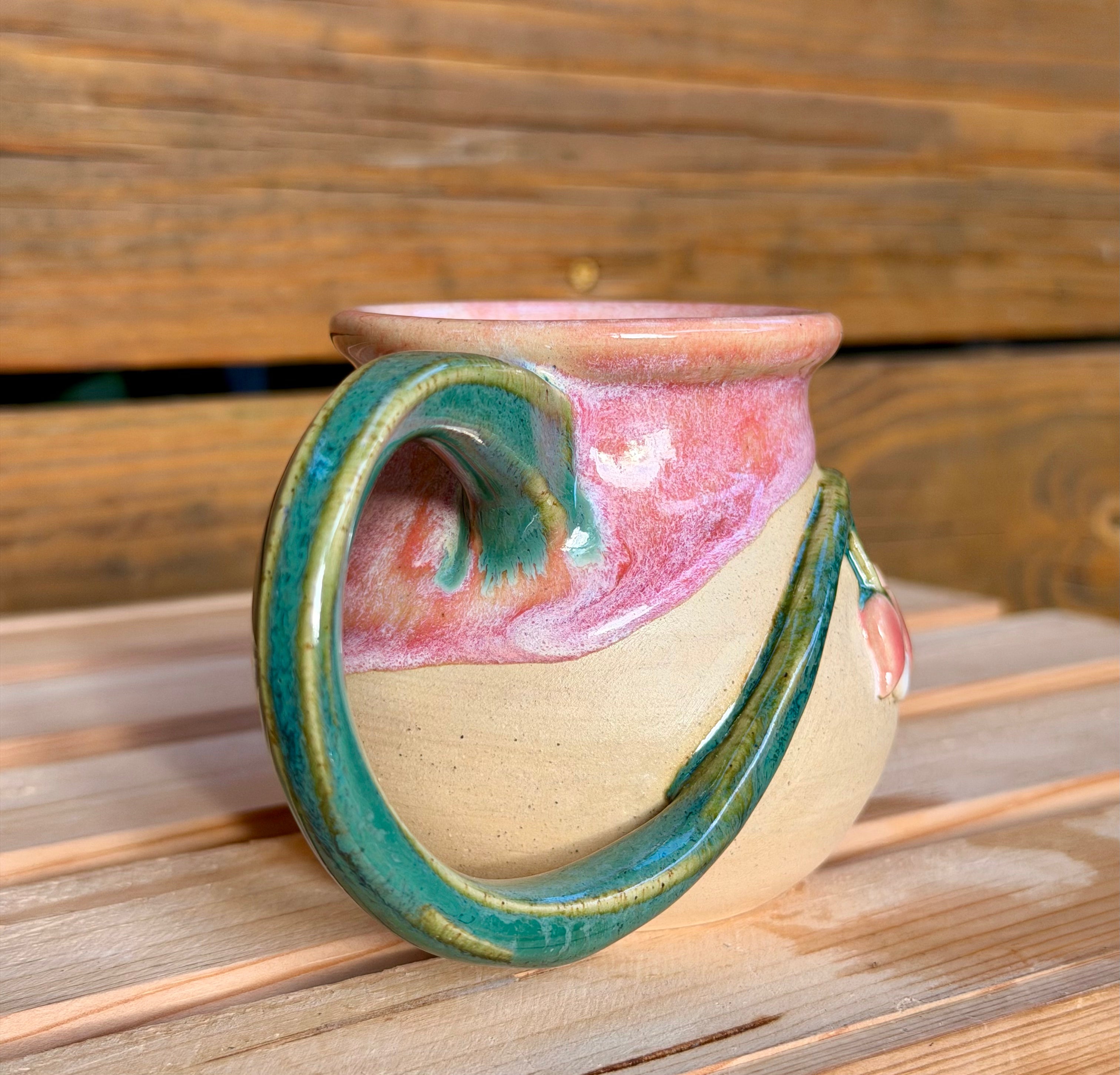 Bleeding Heart Mug MEDIUM - Two Flowers