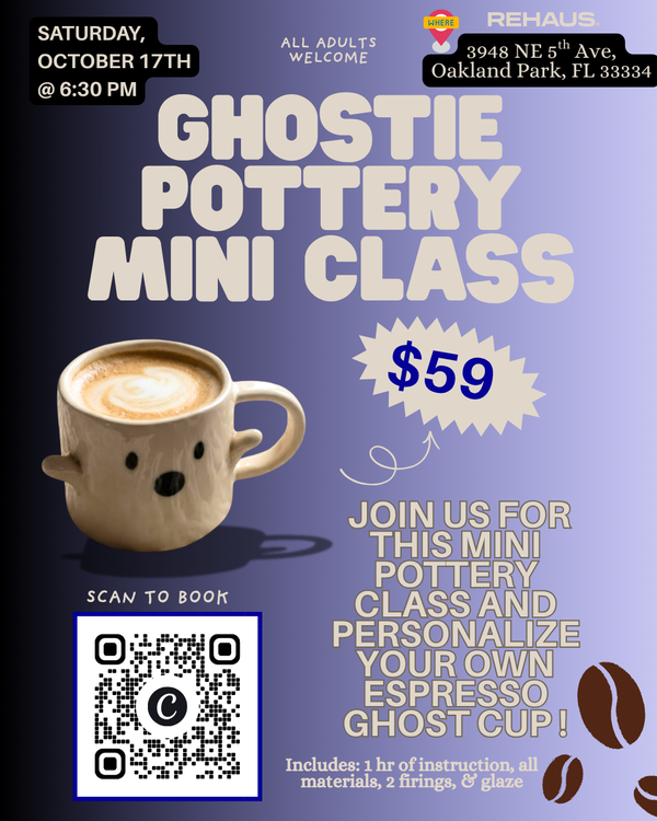 MINI Ghost Espresso Cup - SATURDAY, October 17th @ 6:30 pm